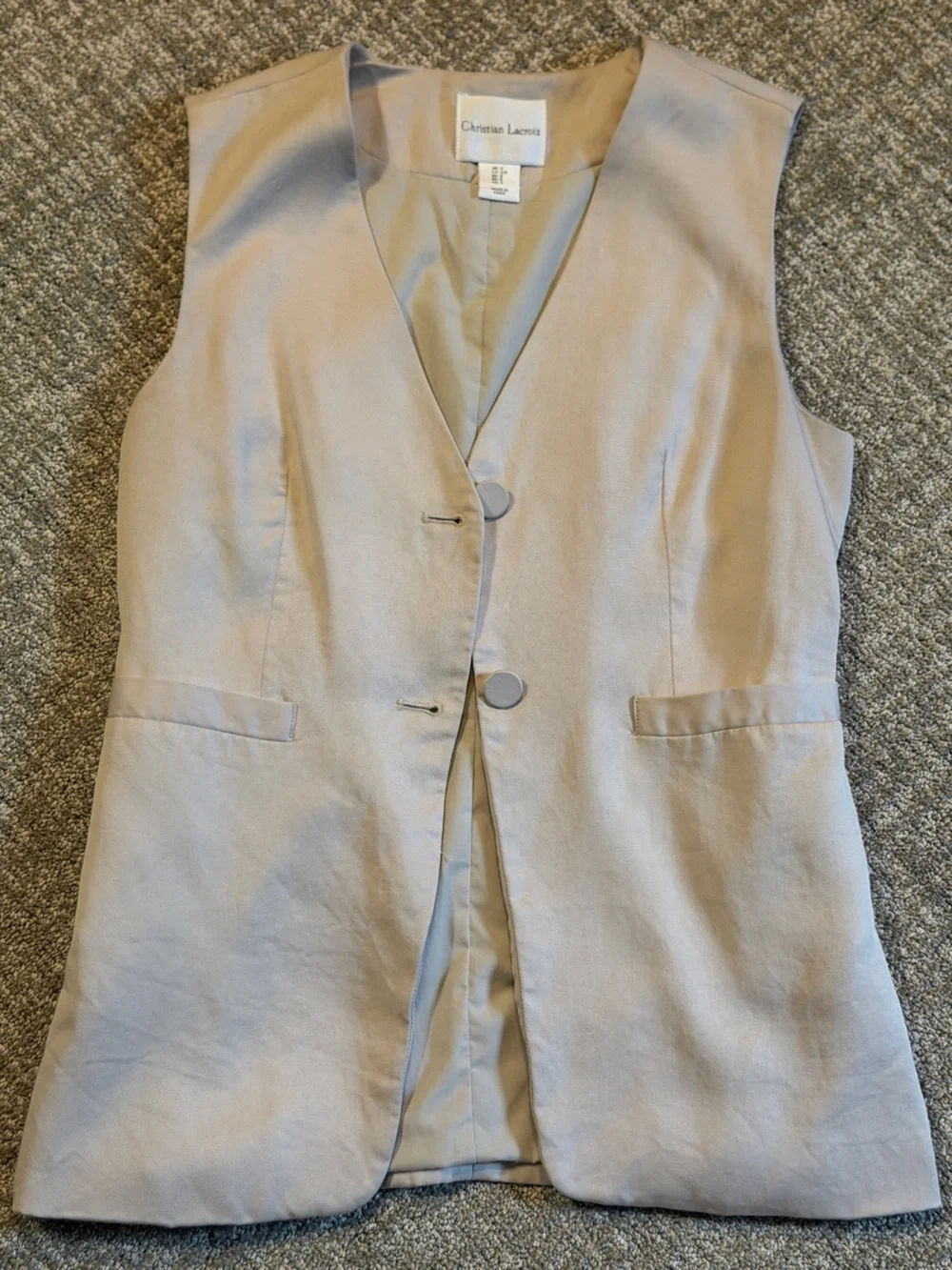 Christian Lacroix Beige Tailored Blazer Jacket - Picture 1 of 2